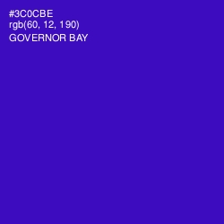 #3C0CBE - Governor Bay Color Image