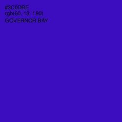 #3C0DBE - Governor Bay Color Image