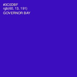 #3C0DBF - Governor Bay Color Image