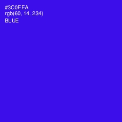 #3C0EEA - Blue Color Image