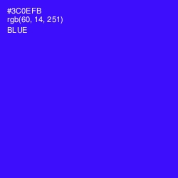 #3C0EFB - Blue Color Image