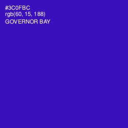 #3C0FBC - Governor Bay Color Image