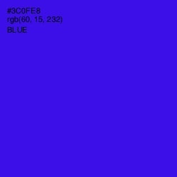 #3C0FE8 - Blue Color Image