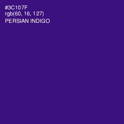 #3C107F - Persian Indigo Color Image