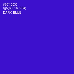 #3C10CC - Dark Blue Color Image