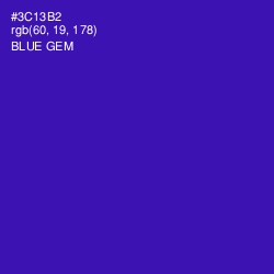 #3C13B2 - Blue Gem Color Image