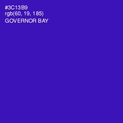 #3C13B9 - Governor Bay Color Image