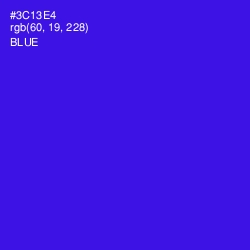 #3C13E4 - Blue Color Image