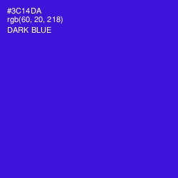 #3C14DA - Dark Blue Color Image