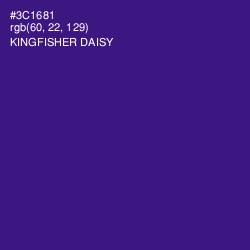 #3C1681 - Kingfisher Daisy Color Image