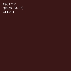 #3C1717 - Cedar Color Image