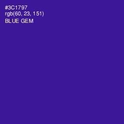 #3C1797 - Blue Gem Color Image