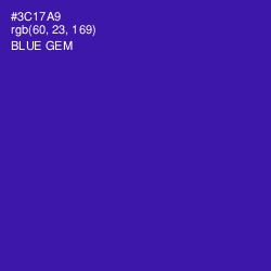 #3C17A9 - Blue Gem Color Image