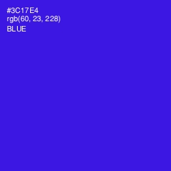 #3C17E4 - Blue Color Image