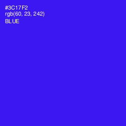 #3C17F2 - Blue Color Image