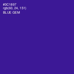 #3C1897 - Blue Gem Color Image