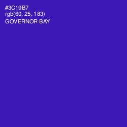 #3C19B7 - Governor Bay Color Image