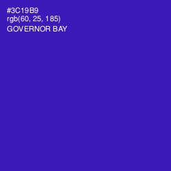 #3C19B9 - Governor Bay Color Image
