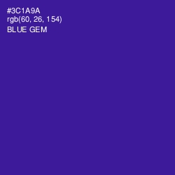 #3C1A9A - Blue Gem Color Image