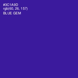 #3C1A9D - Blue Gem Color Image