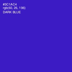 #3C1AC4 - Dark Blue Color Image