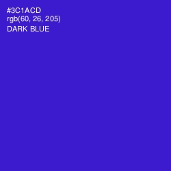 #3C1ACD - Dark Blue Color Image