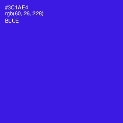 #3C1AE4 - Blue Color Image