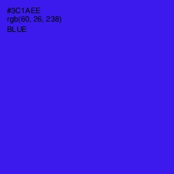 #3C1AEE - Blue Color Image