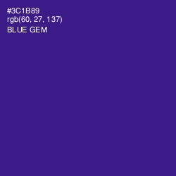 #3C1B89 - Blue Gem Color Image