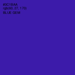 #3C1BAA - Blue Gem Color Image