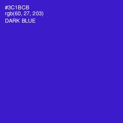 #3C1BCB - Dark Blue Color Image