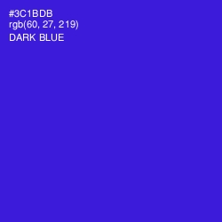 #3C1BDB - Dark Blue Color Image