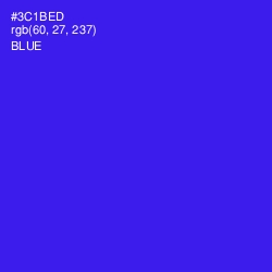 #3C1BED - Blue Color Image