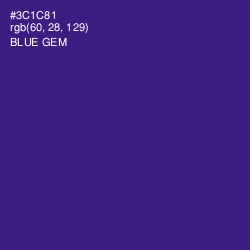 #3C1C81 - Blue Gem Color Image