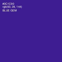 #3C1C90 - Blue Gem Color Image