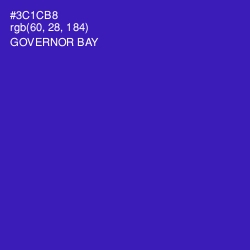 #3C1CB8 - Governor Bay Color Image