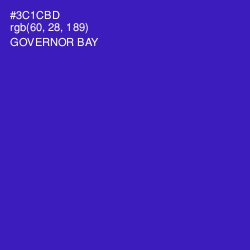 #3C1CBD - Governor Bay Color Image