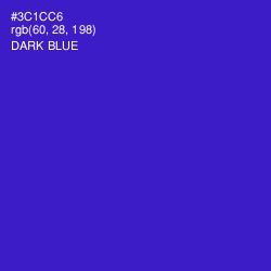 #3C1CC6 - Dark Blue Color Image