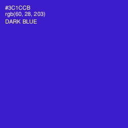 #3C1CCB - Dark Blue Color Image