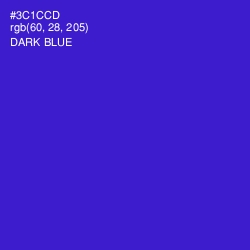 #3C1CCD - Dark Blue Color Image