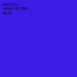 #3C1CE4 - Blue Color Image