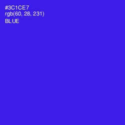 #3C1CE7 - Blue Color Image