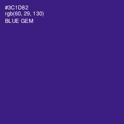 #3C1D82 - Blue Gem Color Image