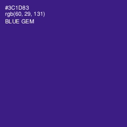 #3C1D83 - Blue Gem Color Image