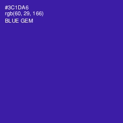 #3C1DA6 - Blue Gem Color Image