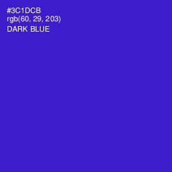 #3C1DCB - Dark Blue Color Image