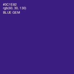 #3C1E82 - Blue Gem Color Image