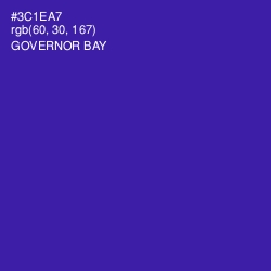 #3C1EA7 - Governor Bay Color Image