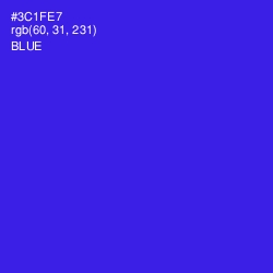 #3C1FE7 - Blue Color Image