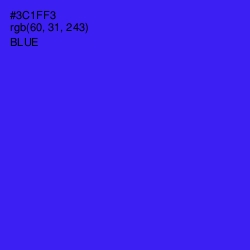 #3C1FF3 - Blue Color Image